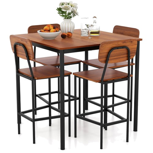 Industrial piece dining - industrial, 5-piece