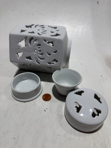 White cut out design porcelain - cut,